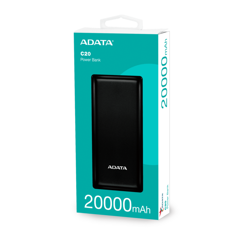 ADATA-Powerbank-c20-20000mah-black