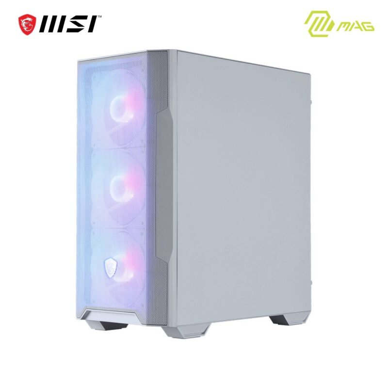 MSI MAG FORGE M100R WHITE Mini-Tower PC Case | Tempered Glass, Supports Micro-ATX & Mini-ITX - Image 4