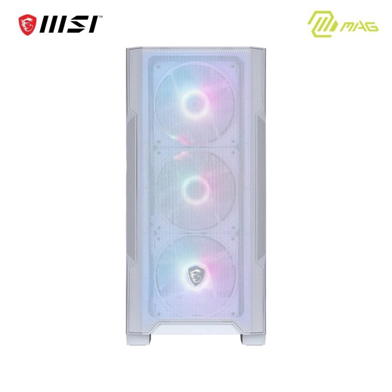 MSI MAG FORGE M100R WHITE Mini-Tower PC Case | Tempered Glass, Supports Micro-ATX & Mini-ITX - Image 3