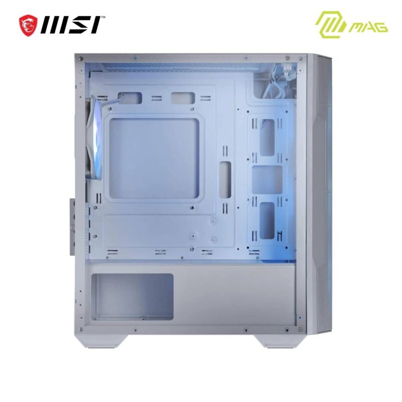 MSI MAG FORGE M100R WHITE Mini-Tower PC Case | Tempered Glass, Supports Micro-ATX & Mini-ITX - Image 2