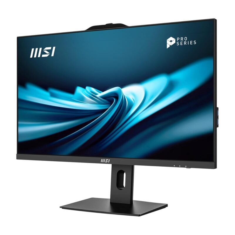MSI Modern AM272P AIO Desktop PC – 27” FHD Display, Intel Core 7-150U Processor, 8GB DDR5 RAM, 512GB M.2 NVMe SSD, WiFi 6E, Bluetooth 5.3, Keyboard & Mouse, DOS (No Windows) – Black (1M-1419XAE) - Image 3