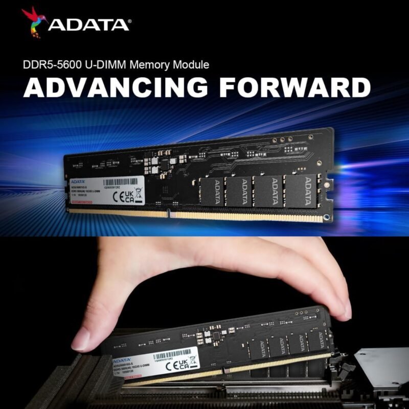 ADATA DDR5 5600MHz U-DIMM RAM for Desktop PC, 288-Pin, CL46, 1.1V, Built-in PMIC, On-Die ECC - Image 3