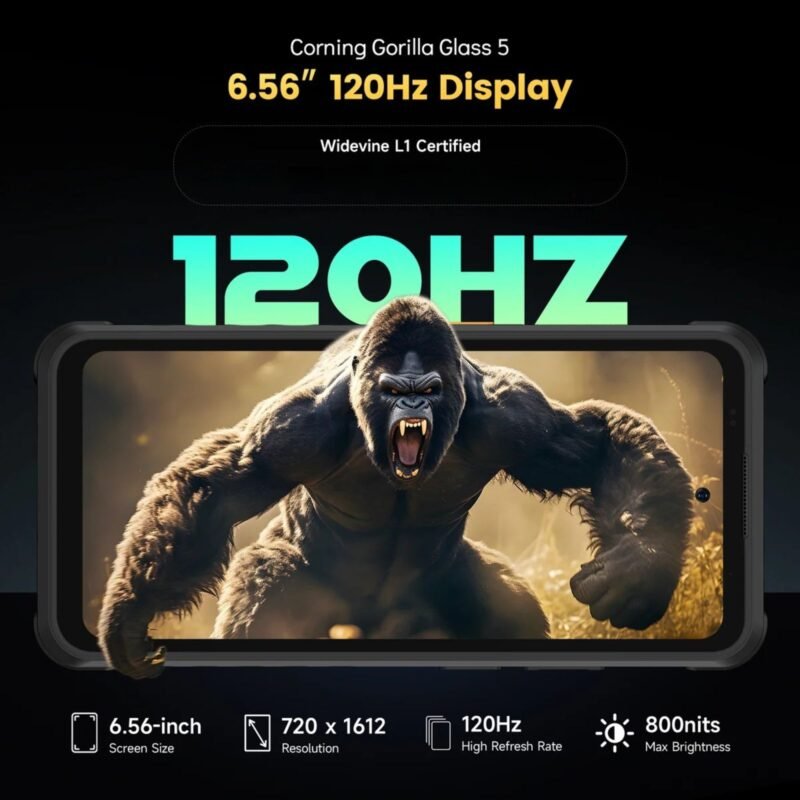 Ulefone Armor X31 Pro 5G Rugged Smartphone | 8GB RAM + 256GB Storage | MediaTek Dimensity 6300 | 6.56" 120Hz Display | 64MP Sony Camera + 25MP Night Vision | 6050mAh Battery | Android 15 | IP68/IP69K | NFC - Image 5