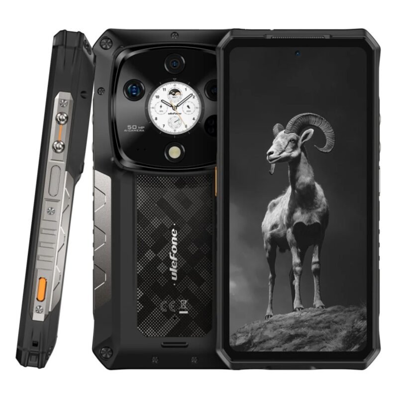 Ulefone Armor 28 Pro 5G Rugged Smartphone, 16GB RAM + 512GB Storage, 6.67" 120Hz AMOLED Display, 50MP Sony IMX989 Camera, 64MP Night Vision, 10600mAh Battery, 120W Fast Charging, IP68/IP69K Waterproof, Android 15