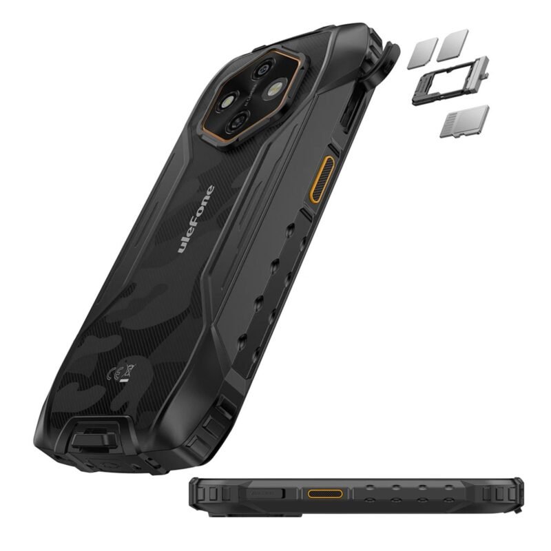 Ulefone RugKing 4 Pro Rugged Smartphone | 8GB RAM + 256GB ROM | 10000mAh Battery | 6.56" HD+ Display | 48MP AI Camera | Android 15 | IP68/IP69K Waterproof | MIL-STD-810H | NFC | Dual SIM 4G - Image 8
