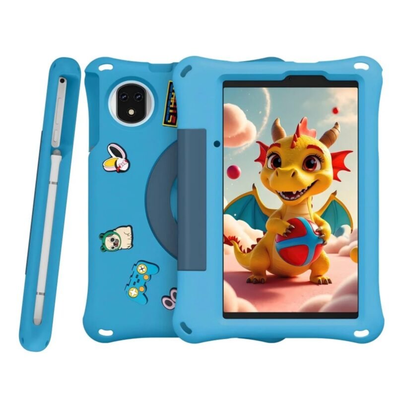 Ulefone Tab A9 Pro Kids Tablet, 8.68" 90Hz HD+ Display, MediaTek Helio G91 Octa-Core, 4GB RAM + 128GB ROM, Up to 8GB RAM, 2TB Expandable, Android 15, 5040mAh Battery, Dual SIM 4G, Kids EVA Case & Stylus